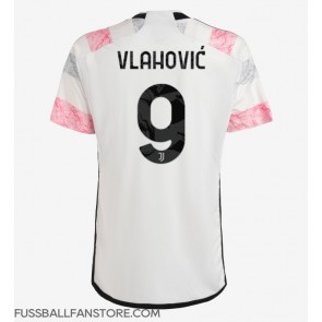Juventus Dusan Vlahovic #9 Replik Auswärtstrikot 2023-24 Kurzarm